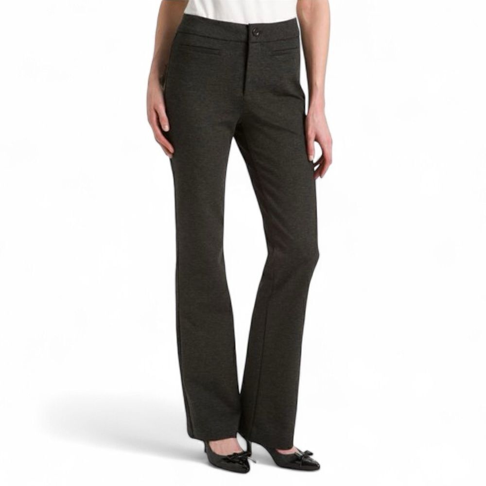 NYDJ Reese Black Lift Tuck Technology Trousers Pants in Slate Grey Style #80487